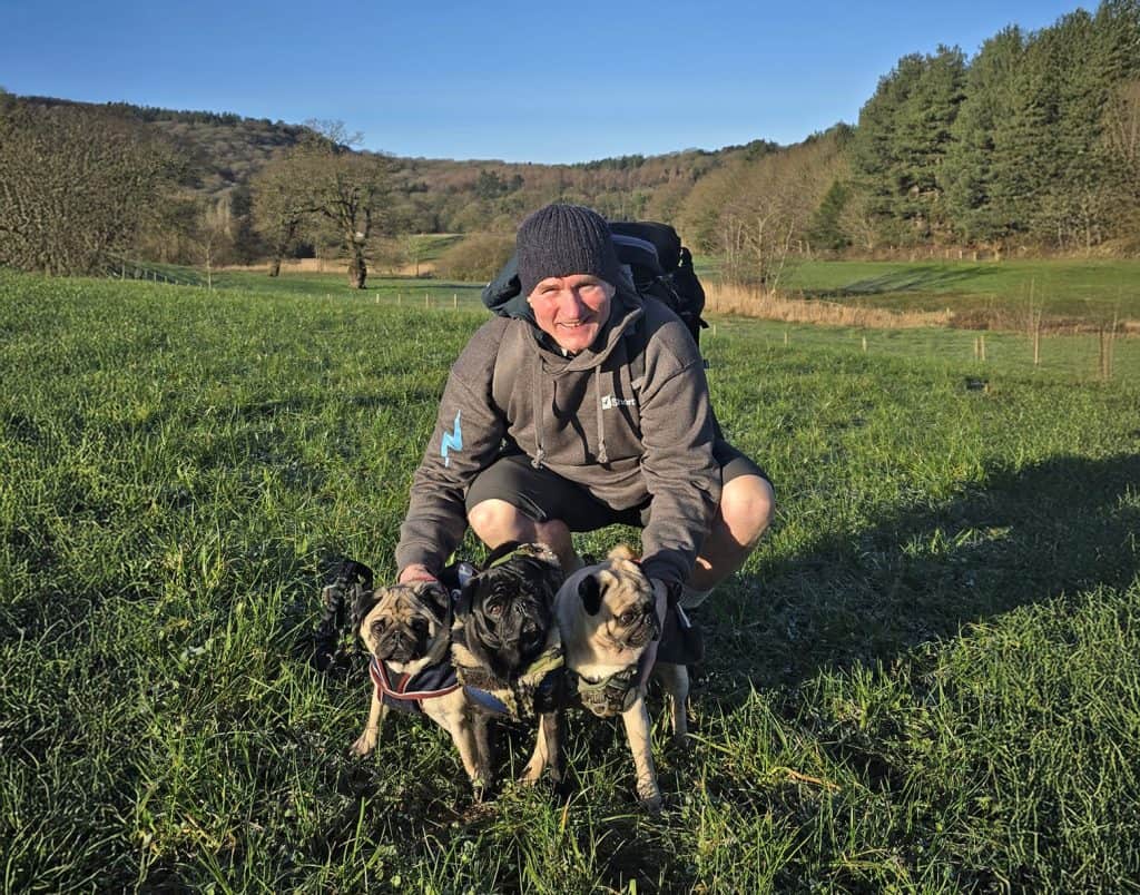 Giles with Bertie & Yoyo