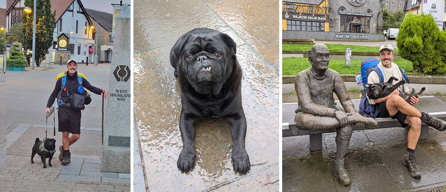 James' and Rocky's 100 Mile Walk Locations